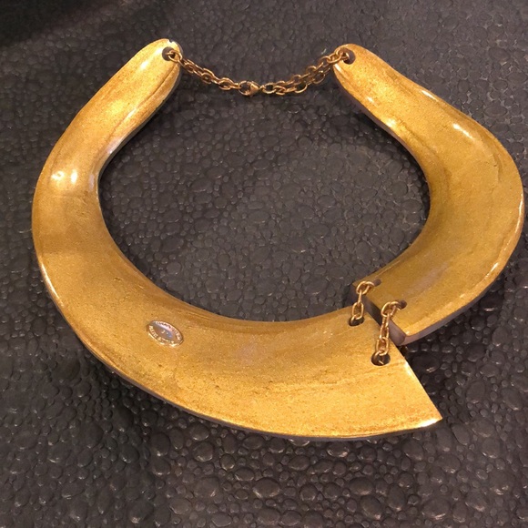 Authentic Alexis Bittar Vtg. Lucite Collar Necklace - Commissioned by Burberry - Picture 9 of 10